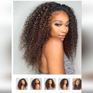 High Density Mixed Headband Wig. Never Worn